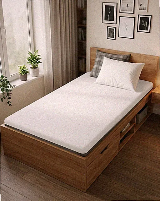 3" Twin Mattress Topper - Dual-Layer Cooling Gel & Resilience Foam, Non-Slip