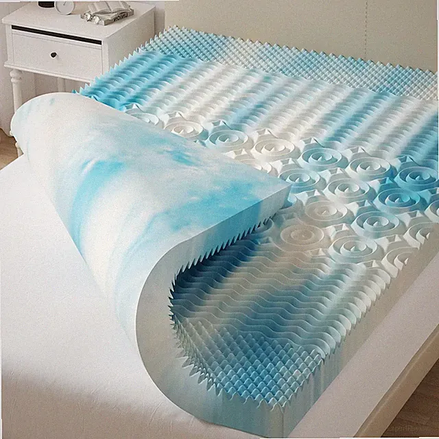 4" Memory Foam Mattress Topper - Cooling Gel for Comfort & Pain Relief