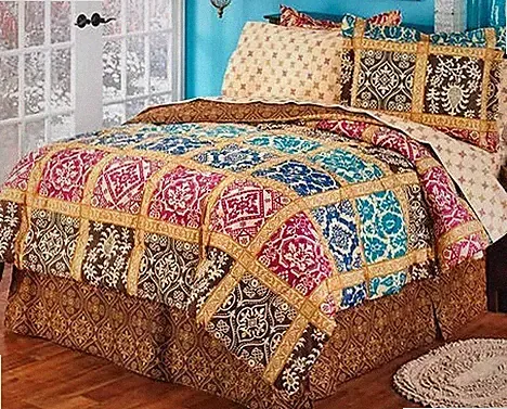 Bologna Jewel Bedding Set in Multi-Color - Full