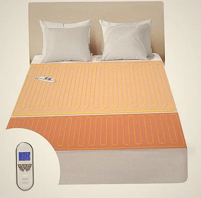 Bwarm Premium Multi-Zone Electric Heated Mattress Pad Twin XL Size, 39" X 80"