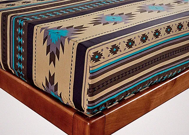 Chezmoi Collection 4-Piece Southwestern Tribal Multi-Color Sheet Set
