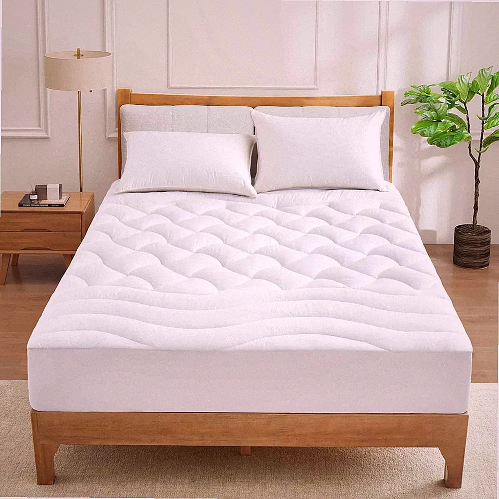 Cooling Mattress Pad for Summer, King or Queen Mattress Protector Waterproof