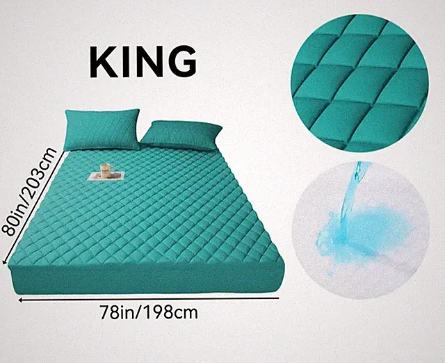 Cooling Waterproof Mattress Protector Fitted Sheet 9-15 Deep Pocket King