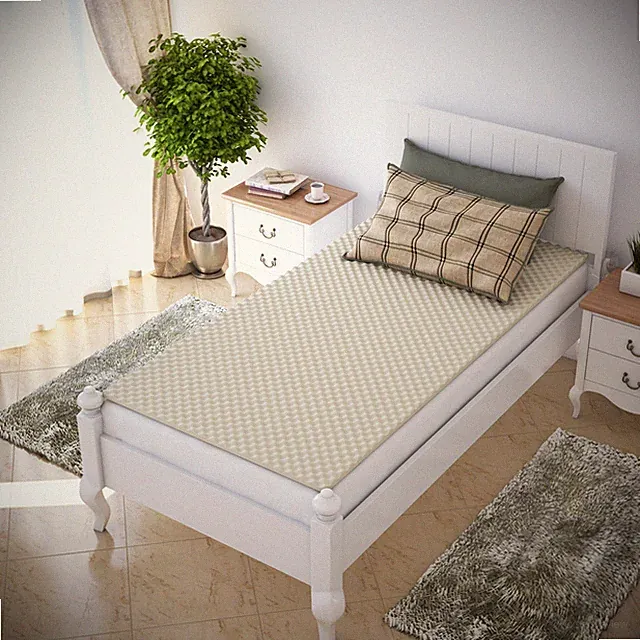 Egg Crate Mattress Topper Twin XL 1 Inch Home Dorm Comfort