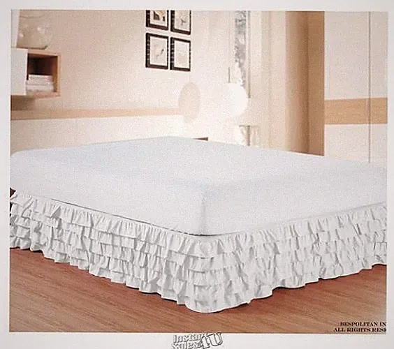 Elegant Comfort Wrinkle-Resistant Multi-Ruffled Bed Skirt - 13" Drop Full