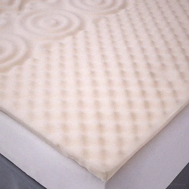 Twin/Twin XL 5-Zone 1.25" Foam Mattress Topper: Polyurethane, Non-Woven