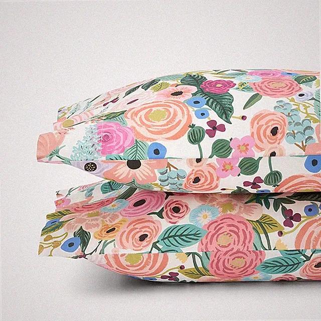 Garden Party Classic Cool Cotton Percale Pillowcase Set-Rifle Paper Co.|6093