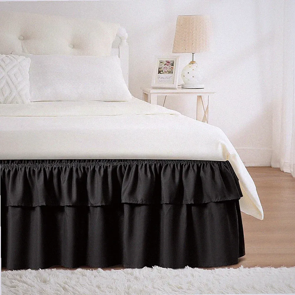 Multi Ruffle Bed Skirts/Double Layered Bed Skirts - GG Home