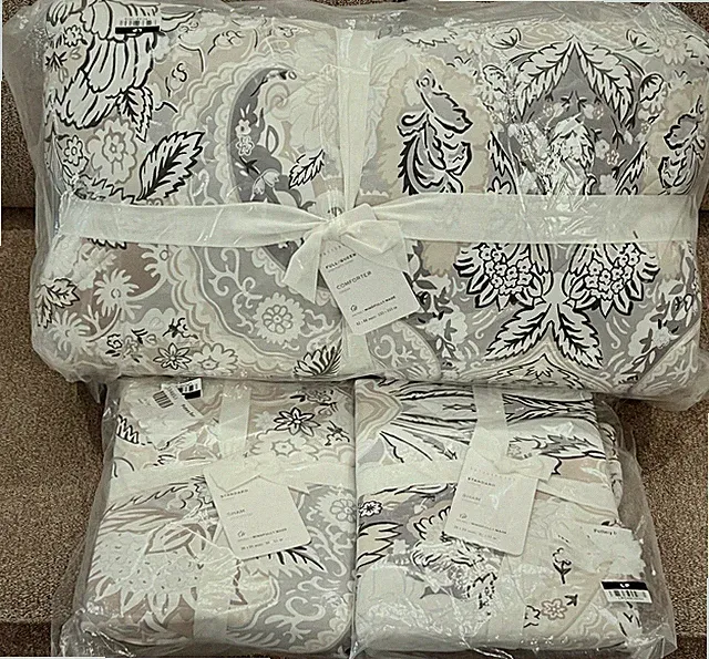 NEW Celeste Full/Queen Percale Comforter & Standard Shams, Multi
