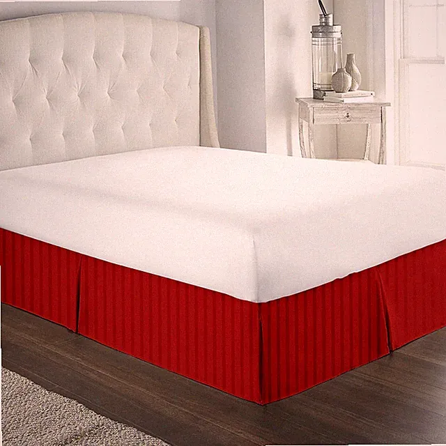 Soft 1 PC Bed Skirt 1000TC Egyptian Cotton Multi Colors US Sizes