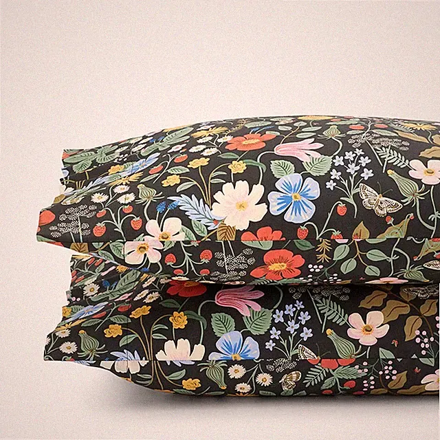 Strawberry Fields Classic Cool Cotton Percale Pillowcase Set|6075