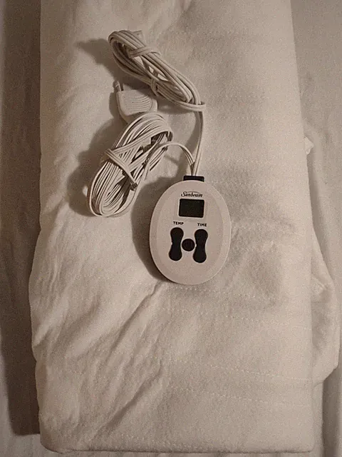 Sunbeam Heated Mattress Pad With Controller Multi Setting White Full Size Unused