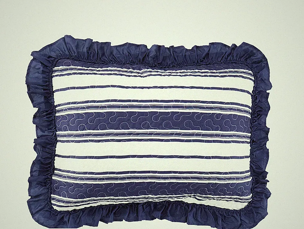 The Lakeside Collection Farmhouse Multi-Stripe Bedding Ensemble Sham One Piece