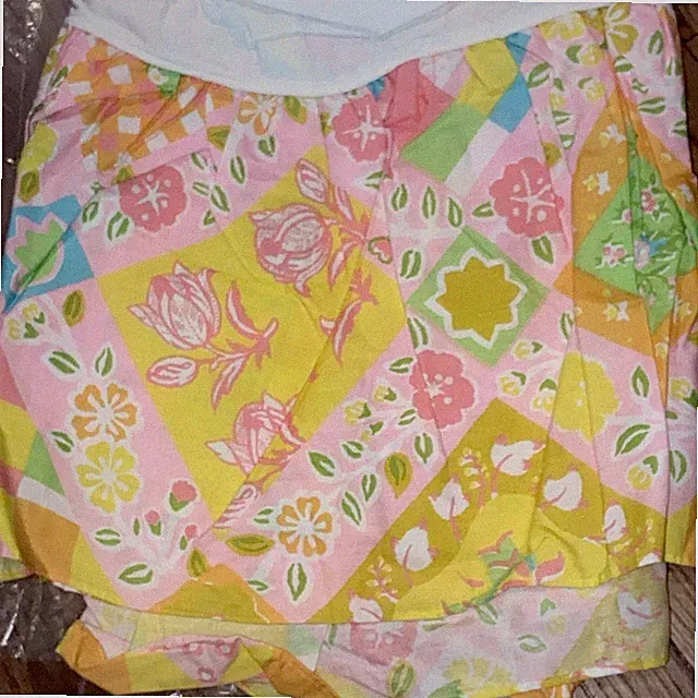 Vintage CROSCILL Multi-Floral Twin Dust Ruffle Bed Skirt 13” Drop NWT/OS