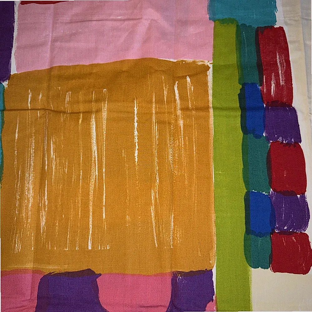 Wamsutta King Sized Pillowcases Multi Color Abstract Design Rainbow NWOT Set