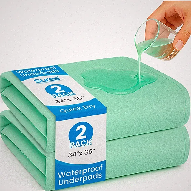 Washable, Waterproof Bed Pad & Mattress Protector for Incontinence (34" x 36"...